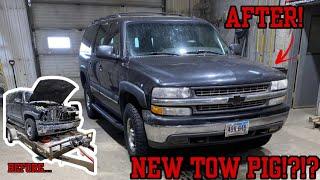 New Tow Pig?? 2003 Chevrolet 2500 Suburban Deer Collision Repair ON THE CHEAP 8.1L Big Block