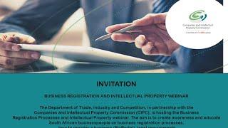 INVITATION BUSINESS  REGISTRATION  &  INTELLECTUAL  PROPERTY  WEBINAR