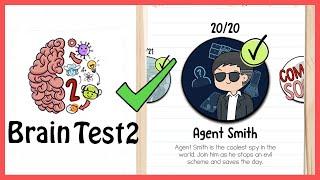 Brain Test 2 Tricky Stories Agent Smith All Levels 1-20 Solution Walkthrough