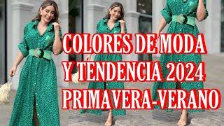 COLORES DE MODA 2024 -¿QUÉ VESTIDOS SERÁN TENDENCIA EN PRIMAVERA-VERANO 2024? ASESORÍA DE IMAGEN