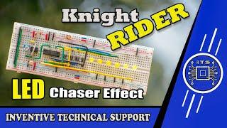 How to Make a DIY Knight Rider LED Chaser  Knight Rider LED Chaser  4017 IC Chaser Circuit