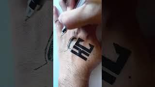 Make Tattoo at Home With Pen  tattoo art