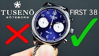 TUSENÖ First 38 Chrono Watch Review  Best Chrono under $500?