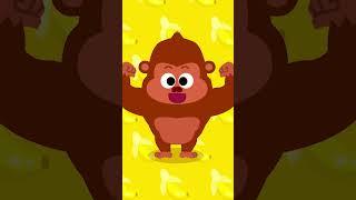Gorilla Banana Dance  Fun Kids Dance Song  #short #babysong #singalong