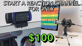 How to Start a REACTION Channel for Under $100 on YouTube  BEST BUDGET Reaction Equipment 2020