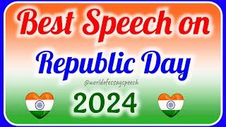 Republic day speech in english 2024  26 January Speech in english 2024  75th Republic Day speech