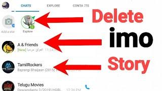 How to Delete imo Story  imo Friends of Friends Story Delete  imo app secret settings