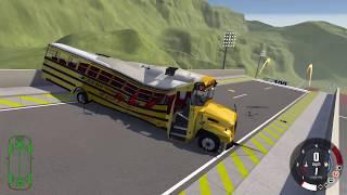 Стальные яйца мячи против огромных машин в beamng drive