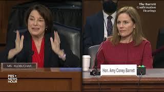 WATCH Sen. Amy Klobuchar questions Supreme Court nominee Amy Coney Barrett
