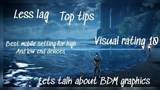 Black Desert Mobile Graphic settings for high and low end devices top tips