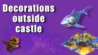 How to place decor outside the castle - Rise of Castles guide by EVL Em