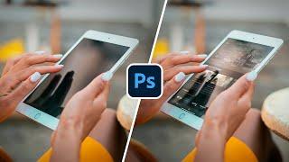 Easily Create Highly Realistic Screen Mockup - Photoshop Tutorial