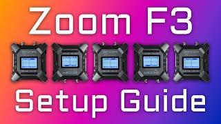 ZOOM F3 Quick Setup Guide  Curtis Judd