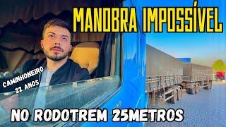 FIZ UMA MANOBRA IMPOSSÍVEL COM O RODOTREM COM DOLLY 25 METROS