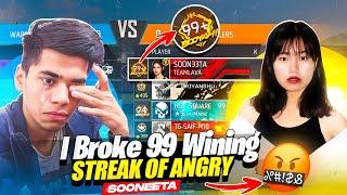 First Time Break 99 Winning StreakSooneeta Unfriend MeBreakup