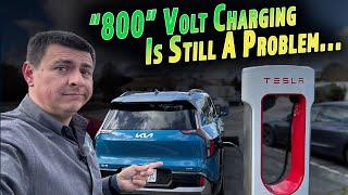 Supercharging A Kia EV9 Shows That Tesla Isnt Ready For The 800V Revolution... Yet.