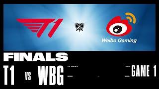 WBG vs. T1 - Game 1  FINALS Stage  2023 Worlds  Weibo Gaming vs T1 2023