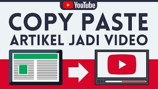 Rp.200 JUTA BULAN Cuma Copy Paste Artikel - Cara Cari Uang di Youtube untuk Pemula