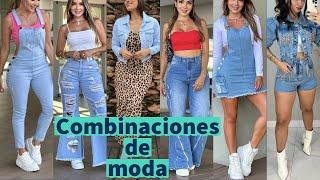 NUEVAS TENDENCIAS DE MODA 2024  COMBINACIONES CON ROPA DE MEZCLILLAmoda versátil y atemporal