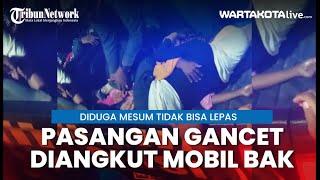 Viral Mesum Gancet Tidak Bisa Lepas di Sumatera Utara Diangkut Mobil Bak Polisi