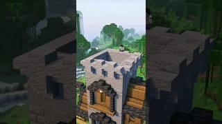 Minecraft Castle Tower  Build Tutorial #shorts