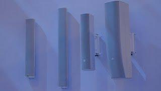 JBL COL Slim Column & CBT Column Loudspeakers  Quick Look from Integrated Systems Europe