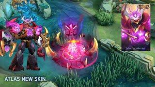 MLBB ATLAS COLLECTOR SKIN GAMEPLAY  ATLAS COLLECTOR SKIN  MOBILE LEGENDS NEW SKIN  LEAKER MLBB