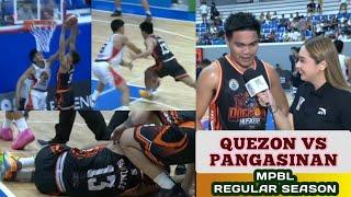 4TH QTR GAME QUEZON VS PANGASINAN  LJ GONZALES MAY HIGHLIGHT MOVE NA NAMAN  MPBL