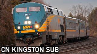 A Day of Fast Trains on the CN Kingston Subdivision