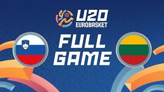 Group Phase  Slovenia v Lithuania  Full Basketball Game  FIBA U20 EuroBasket 2024