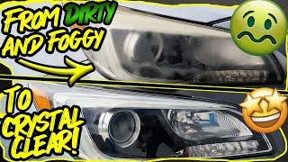 From Dirty and foggy  To like New OEM in minutes  2015 Subaru Outback Headlight Restoration