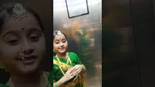 Ailo Ailo Maa Durga Maa...Cute girl singing