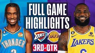 Los Angeles Lakers vs Oklahoma City Thunder HIGHLIGHTS 3rd -QTR HD  2024 NBA season  342024