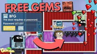 Hacking into BFG rooms FREE GEMS   Growtopia Funny