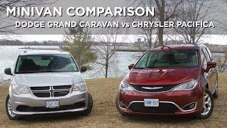 Minivan Comparison  Dodge Grand Caravan vs Chrysler Pacifica  Driving.ca