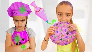 Gisele y Claudia decoran galletas para merendar Las Ratitas videos for kids