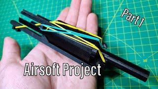 【3D LAB】Make a 3d Printed Airsoft pistol Airsoft Project Part 1---- mini cannon