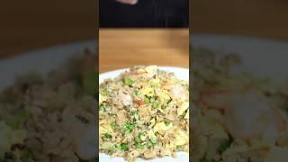 Garlic and Shrimp Fried Rice - Easy way to use leftover ingredients #flolum #simplefoodsimplefaith