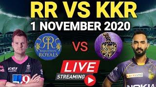 LIVE KKR vs RR SCORECARD  IPL 2020 - 54th Match  Kolkata Knight Riders  vs Rajasthan Royals