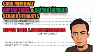 Cara membuat Daftar Tabel Otomatis - Cara membuat Daftar Gambar Otomatis