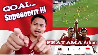 Super Goal Pratama Arhan Indonesia vs Malaysia 2021  aff suzuki cup 2021