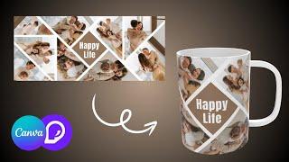 Mug Printing Design using Canva  Customized Mug Printing  Mug Sublimation