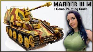 Building a German Tank Destroyer + Camo Painting  Tamiya Marder 3 M