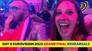 DAY 6 AT EUROVISION 23  GRAND FINAL REHEARSALS AND CLUB FUSION