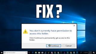 How To Fix You do not have permission to access in windows 10