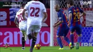 #الجولة_11 مباراة برشلونة واشبيلية 2-1 شاشة كاملة تعليق روؤف خليف 06-11-2016-HD