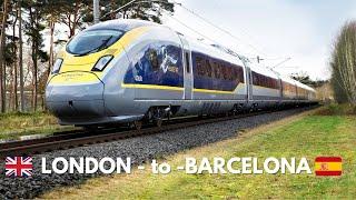 London England to Barcelona Spain by high speed train Economy Class