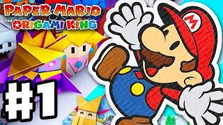 Paper Mario The Origami King - Gameplay Walkthrough Part 1 - Intro and Whispering Woods