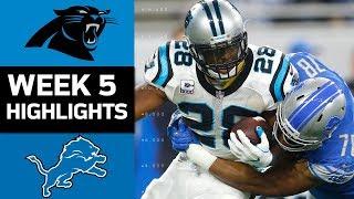 Panthers vs. Lions  NFL Week 5 Game Highlights